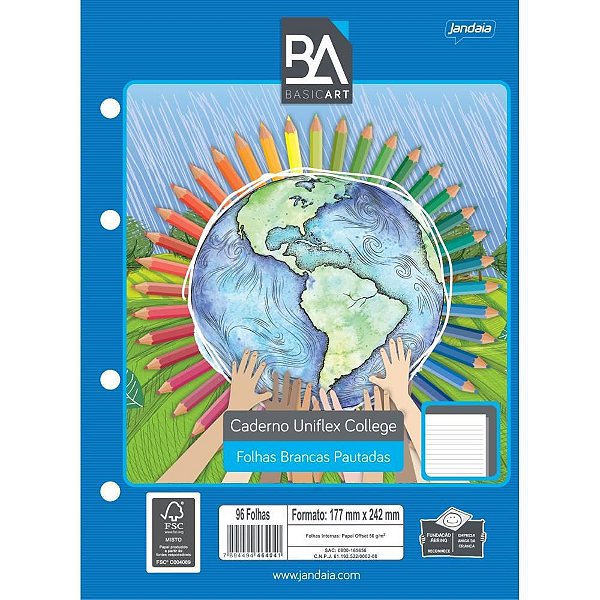 Caderno para Fichário 80 Folhas - Uniflex